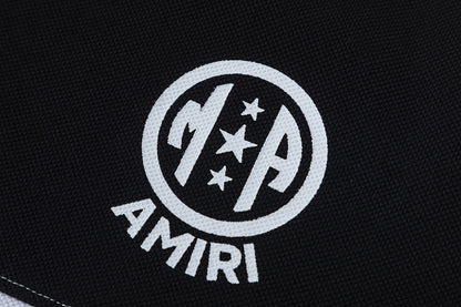 AMIRI stripe-detail logo polo shirt