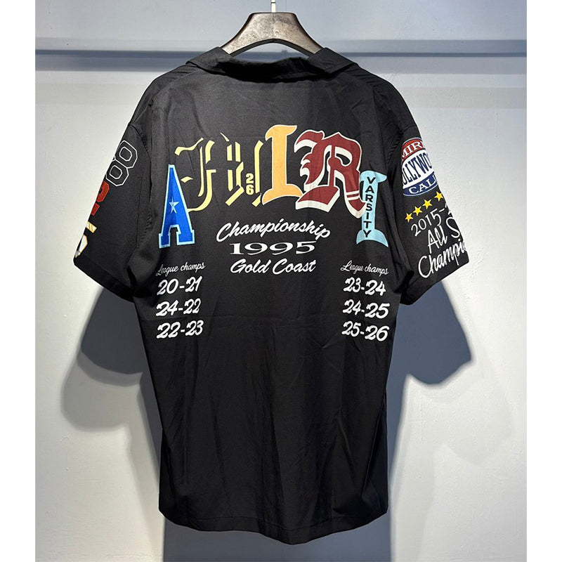 AMIRI VARSITY PATCH CAMP SHIRT SETS