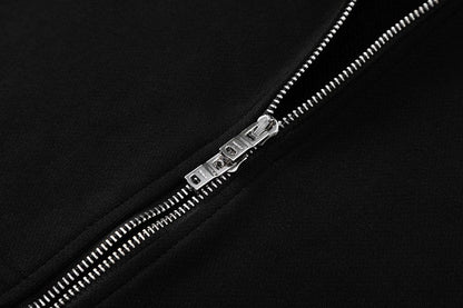 AMIRI logo detail zip up hoodie