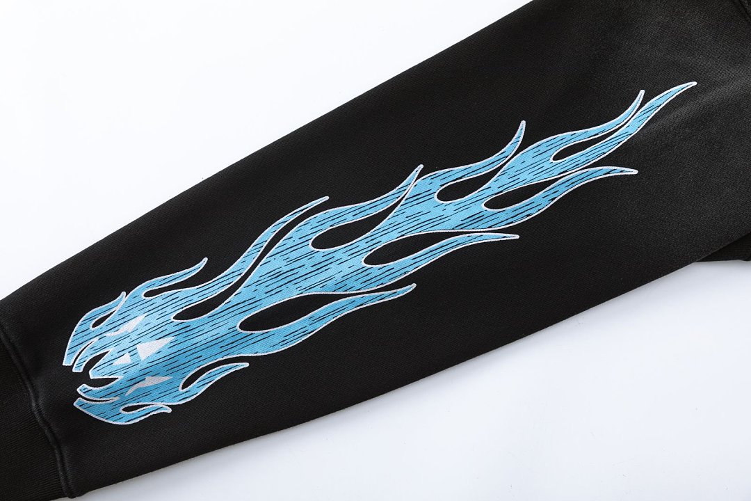 AMIRI MA flames zip hoodie
