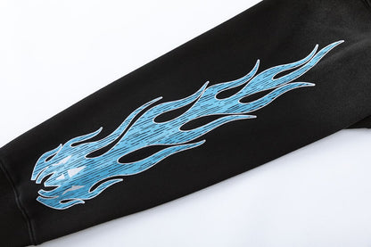 AMIRI MA flames zip hoodie