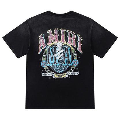 AMIRI crystal-embellished logo-print T-shirt