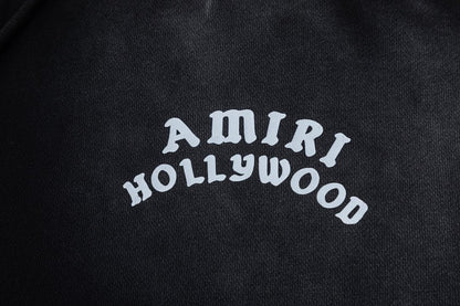 AMIRI Hollywood Zip Hoodie Black